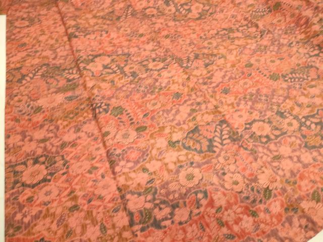 平和屋着物▽上質な小紋 紬地 単衣 辻が花 正絹 逸品 DAAS0986az
