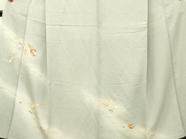 平和屋着物●訪問着 駒刺繍 瓢箪 ひょうたん 吹き寄せ花文 暈し染め 金彩 正絹 逸品 DAAS2026tw