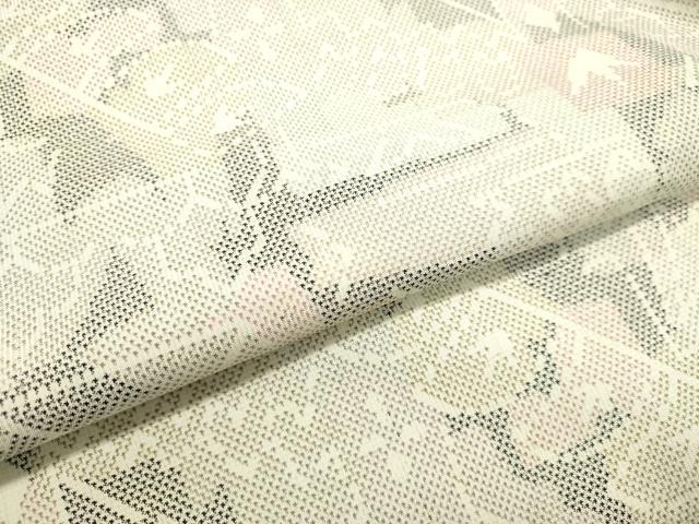 平和屋着物●本場大島紬 7マルキ 抽象文様 正絹 逸品 DAAS2123tw