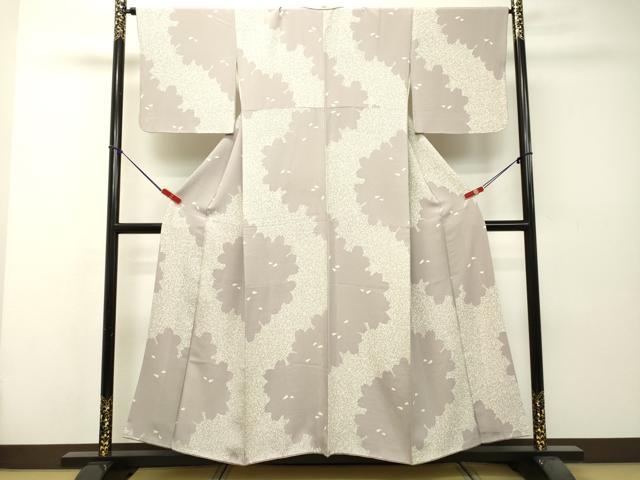 平和屋着物●上質な小紋 舞桜文 正絹 逸品 DAAS2157tw