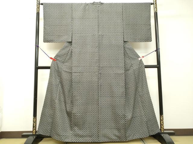 平和屋着物●上質な小紋 幾何学文様 正絹 逸品 DAAS2188tw