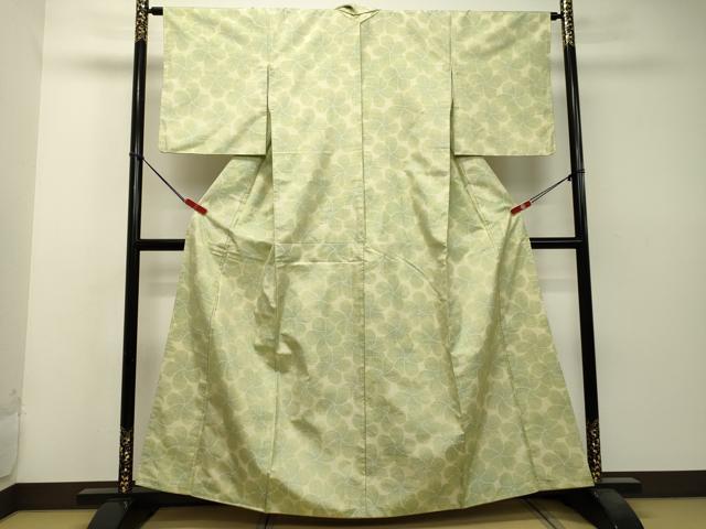 平和屋着物●本場大島紬 舞花文 正絹 逸品 DAAS2407tw