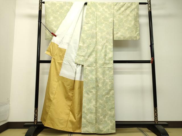 平和屋着物●本場大島紬 舞花文 正絹 逸品 DAAS2407tw