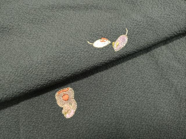平和屋着物●上質な小紋 総刺繍 干支 金彩 正絹 逸品 DAAS2414tw