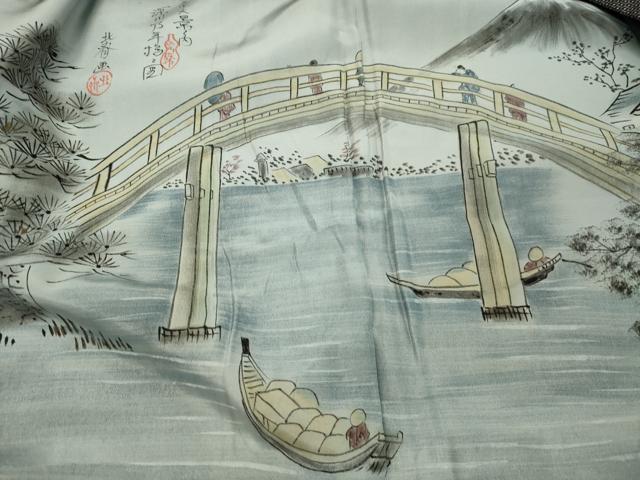 平和屋着物●男性 本場大島紬 アンサンブル 100亀甲 総詰め 正絹 逸品 DAAS2439tw