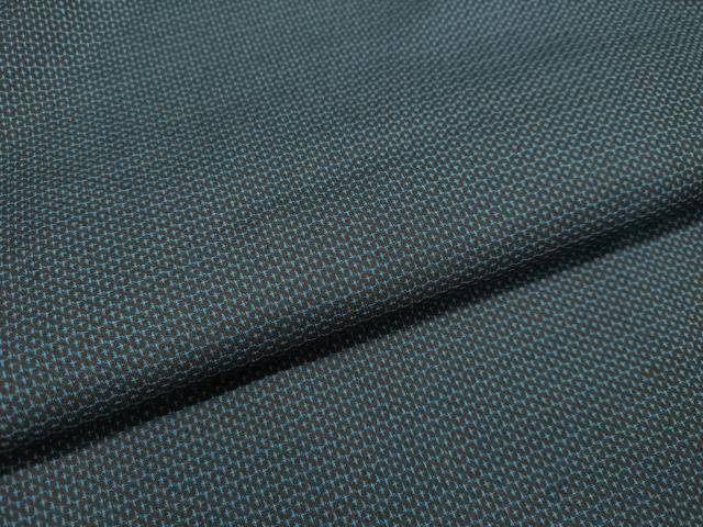 平和屋着物●男性 紬 アンサンブル 100亀甲 総詰め 正絹 逸品 DAAS2460tw