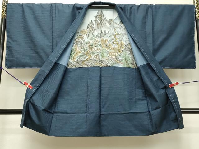 平和屋着物●男性 本場大島紬 アンサンブル 100亀甲 総詰め 正絹 逸品 DAAS2463tw