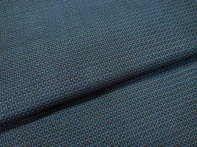 平和屋着物●男性 本場大島紬 アンサンブル 100亀甲 総詰め 正絹 逸品 DAAS2463tw