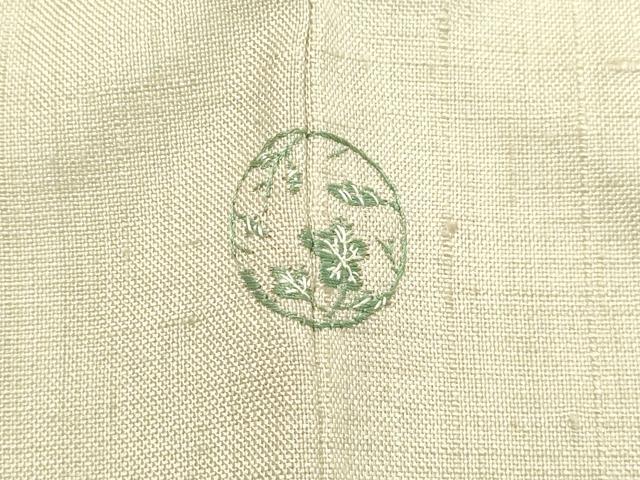 平和屋着物●訪問着 紬地 草花文 正絹 逸品 DAAS2516tw