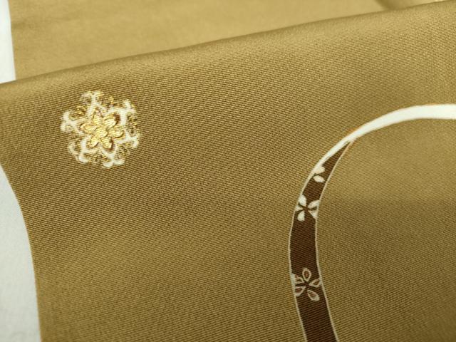 平和屋着物●訪問着 駒刺繍 鬘帯花文 金彩 正絹 逸品 DAAS3054ps