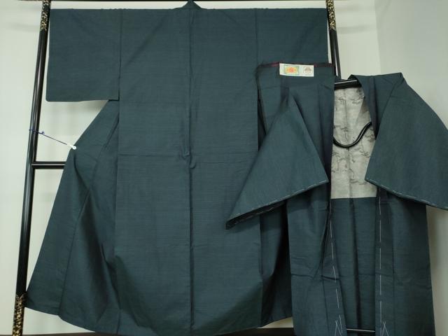 平和屋着物●男性 本場大島紬 アンサンブル 長羽織 正絹 逸品 DAAS3073ps