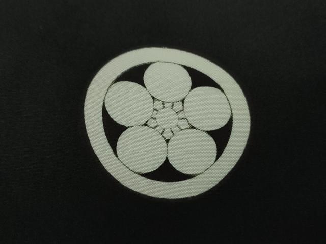 平和屋着物●男性 黒紋付 長羽織セット 正絹 逸品 DAAS3093ps