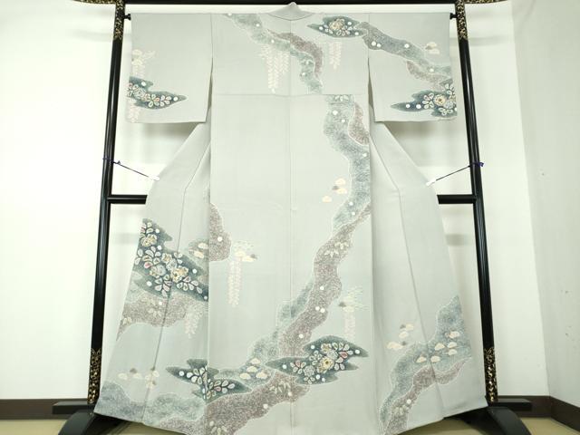 平和屋着物●訪問着 絞り 辻が花 正絹 逸品 DAAS3143ps