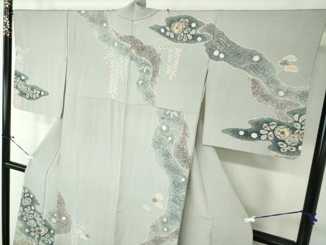 平和屋着物●訪問着 絞り 辻が花 正絹 逸品 DAAS3143ps