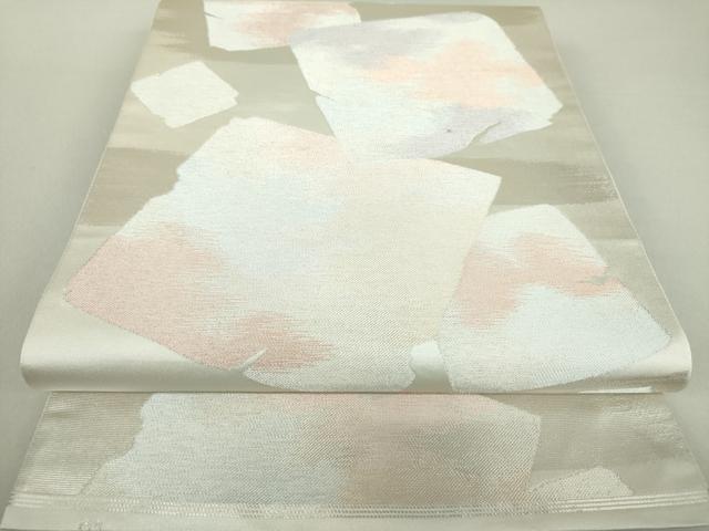 平和屋着物●西陣 川島織物 六通柄 本袋帯 破れ色紙 金銀糸 正絹 逸品 DAAS3207ps