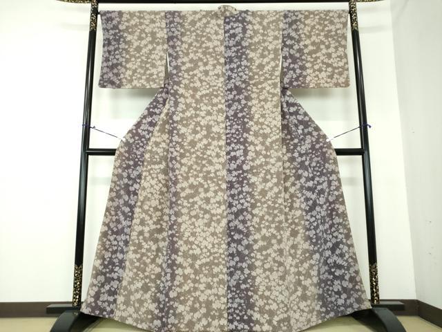 平和屋着物●上質な小紋 蔦の葉文 暈し染め 正絹 逸品 DAAS3520ps