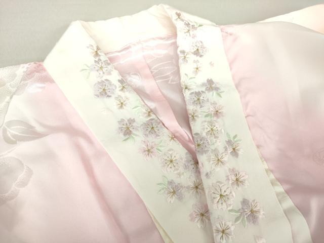 平和屋着物●豪華振袖 長襦袢(無双仕立て・半衿刺繍)・袋帯セット 刺繍 源氏香 雪輪舞桜 暈し染 金彩 やまと誂製 ロング丈 逸品 DAAS3734ps