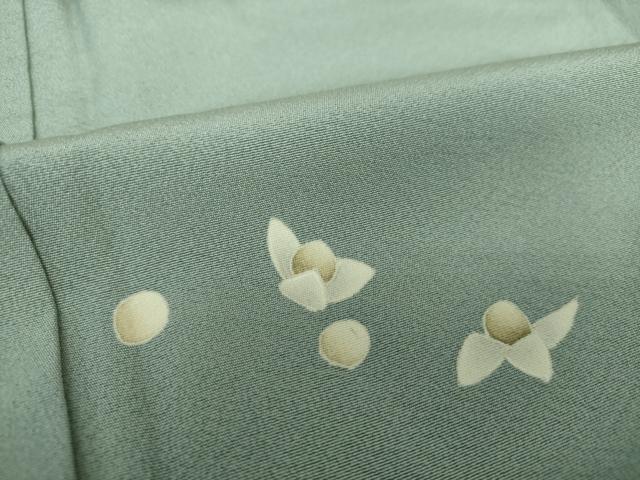 平和屋着物●京加賀糸目友禅作家 山崎巌 色留袖 舞花文 正絹 逸品 DAAS3886ps