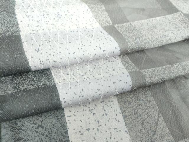 平和屋着物●上質な小紋 変わり市松 正絹 逸品 DAAS3900ps