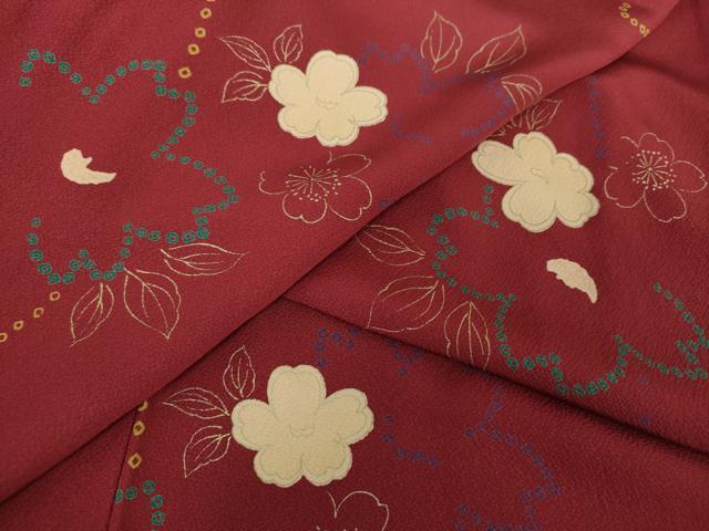 平和屋着物●上質な小紋 舞桜 金彩 正絹 逸品 DAAS3917ps