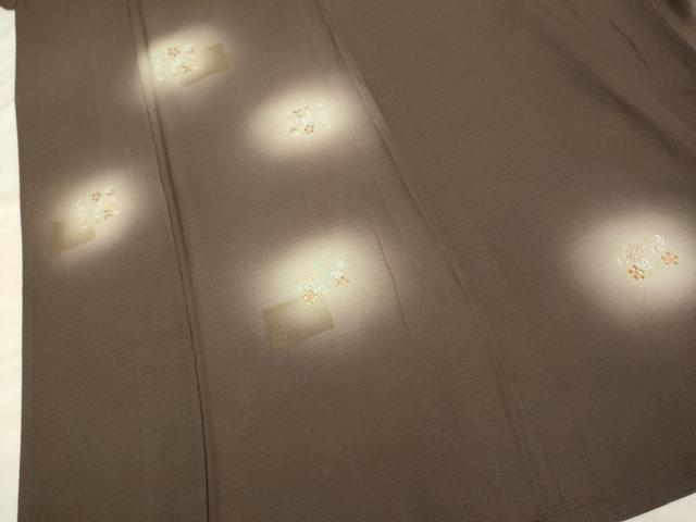 平和屋着物▽訪問着 単衣 刺繍 草花文 蛍暈し 金彩 正絹 逸品 DAAS4168du