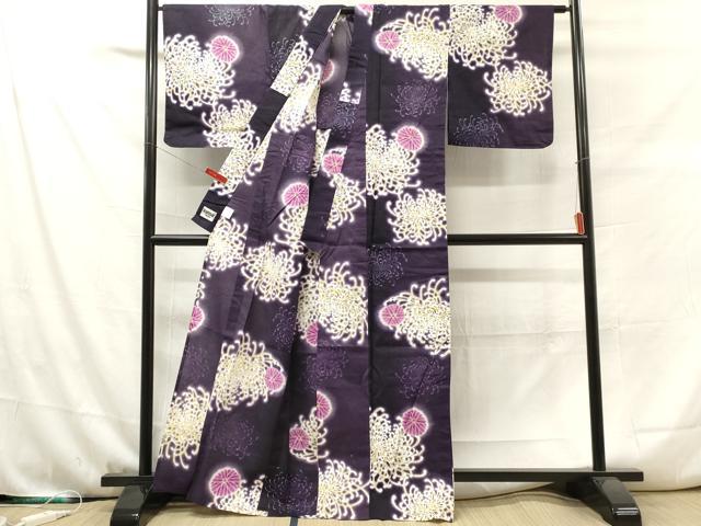 平和屋着物∴夏物 世界的ファッションデザイナー 山本寛斎 kansaiブランド 浴衣・作り帯・桐下駄セット 綿紅梅 乱菊 綿 逸品 DAAS8648cd