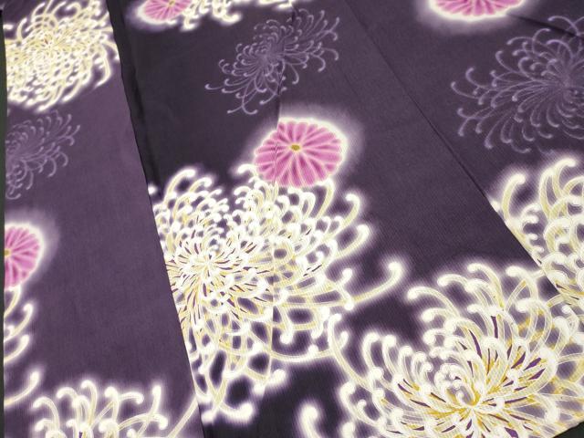平和屋着物∴夏物 世界的ファッションデザイナー 山本寛斎 kansaiブランド 浴衣・作り帯・桐下駄セット 綿紅梅 乱菊 綿 逸品 DAAS8648cd