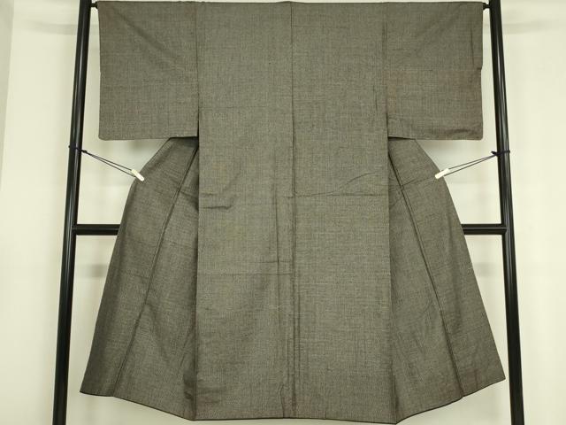 平和屋着物■男性 紬 格子 正絹 逸品 DAAS9731zy