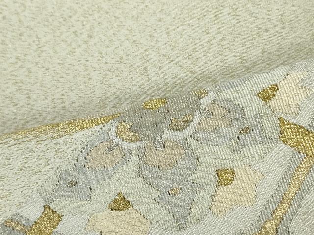 平和屋着物●爪掻き本綴れ 太鼓柄袋帯 蜀江花文 金銀糸 正絹 逸品 DAAZ3014ob