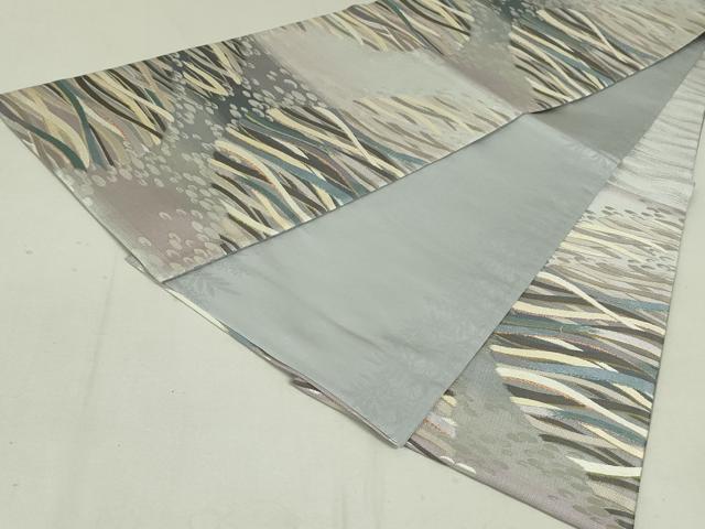 平和屋着物●六通柄袋帯 石畳間道 金糸 正絹 逸品 DAAT0354ob