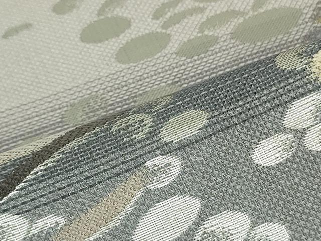 平和屋着物●六通柄袋帯 石畳間道 金糸 正絹 逸品 DAAT0354ob