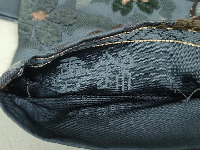 平和屋着物●西陣 織紋意匠鈴木 六通柄袋帯 唐錦 桜花青海文 正絹 逸品 DAAT0431ob