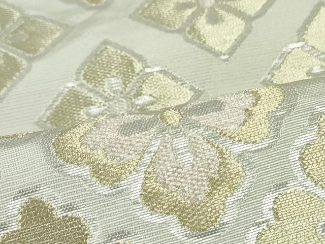 平和屋着物●西陣 川島織物 六通柄 本袋帯 花菱文 金銀糸 正絹 逸品 DAAT0442ob
