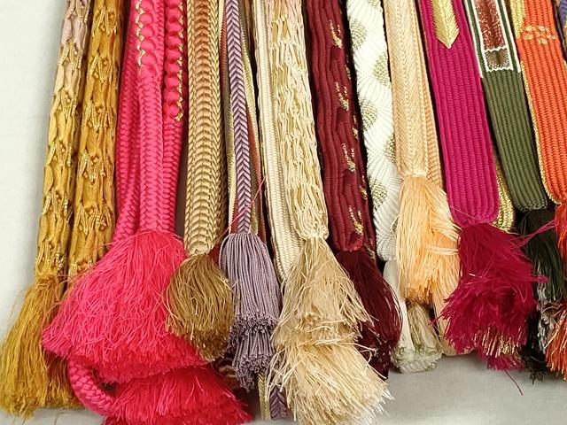 平和屋着物●和装小物 帯締め20本 高麗組 唐組 笹浪組 金銀糸 逸品 DAAT0795by