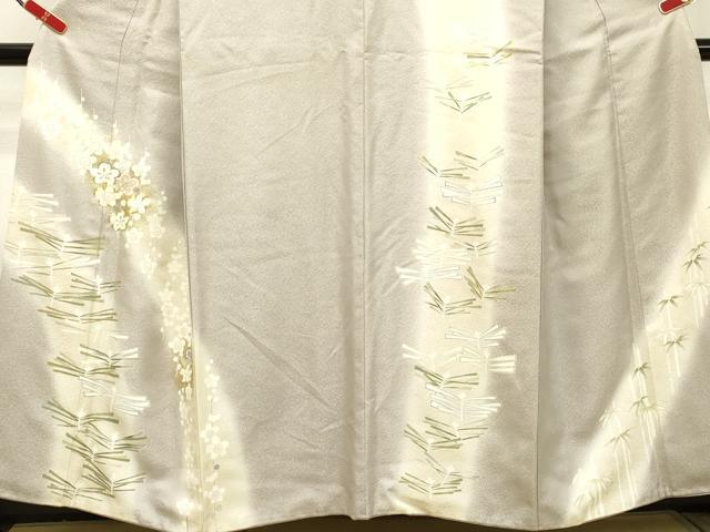 平和屋着物●訪問着 駒刺繍 松葉枝梅文 暈し染め 金彩 正絹 逸品 DAAT1010tw