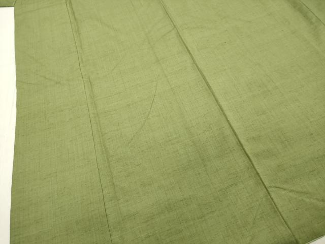 平和屋着物●結城紬 苗色 正絹 逸品 DAAT1014tw