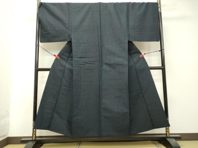 平和屋着物●男性 髭紬 アンサンブル 褐返色 正絹 逸品 DAAT1083tw