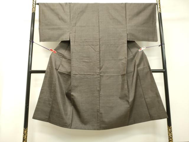 平和屋着物●男性 本場大島紬 アンサンブル 格子 正絹 逸品 DAAT1097tw