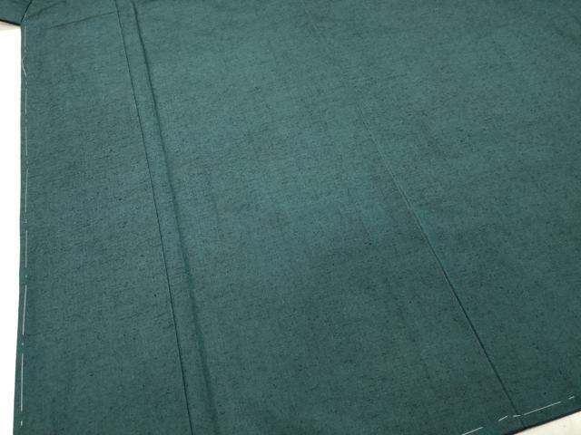 平和屋着物●男性 紬 アンサンブル 高麗納戸色 正絹 逸品 未使用 DAAT1125tw