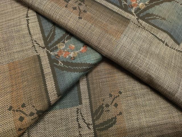 平和屋着物●本場大島紬 9マルキ 南天文 正絹 逸品 DAAT1205tw