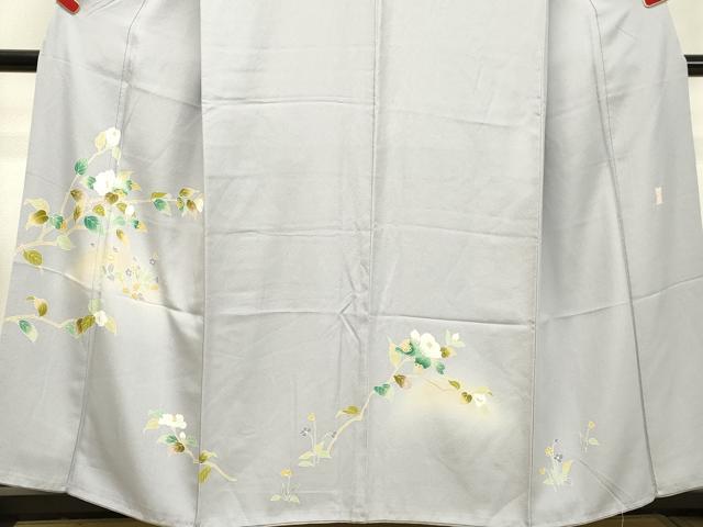 平和屋着物●訪問着 友禅 作家物 枝花文 暈し染め 正絹 逸品 DAAT1209tw
