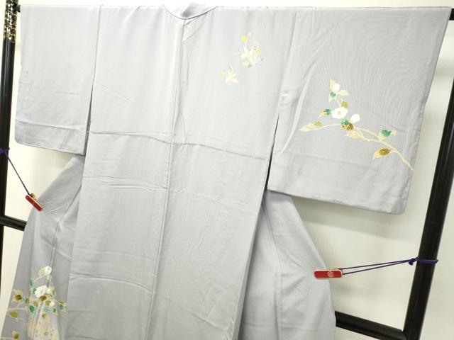 平和屋着物●訪問着 友禅 作家物 枝花文 暈し染め 正絹 逸品 DAAT1209tw