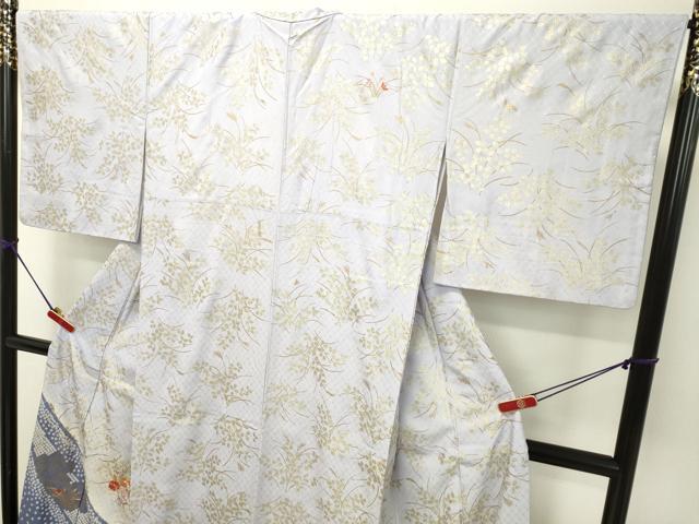 平和屋着物●訪問着 刺繍 草花文 暈し染め 金彩 西武百貨店扱い 正絹 逸品 DAAT1230tw