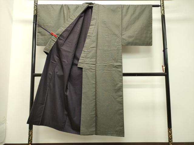 平和屋着物●男性 紬 アンサンブル 100亀甲 総詰め 正絹 逸品 DAAT1259tw