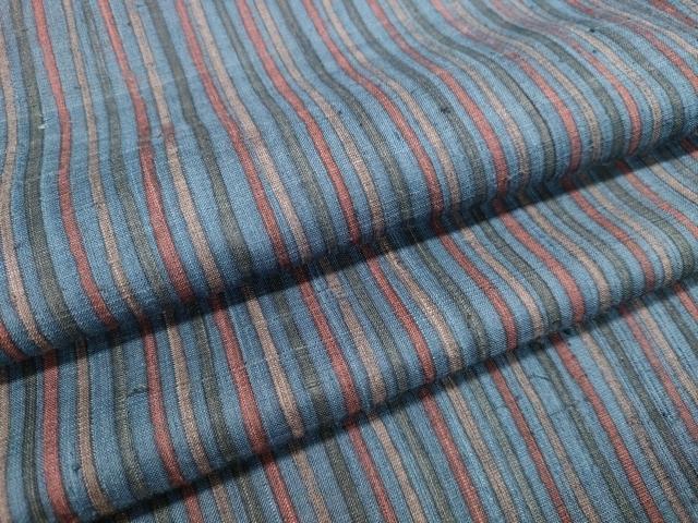 平和屋着物●上質な紬 縞 正絹 逸品 DAAT1329tw