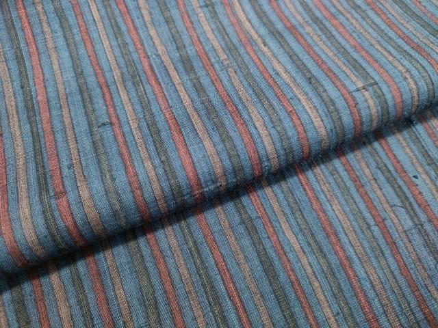 平和屋着物●上質な紬 縞 正絹 逸品 DAAT1329tw