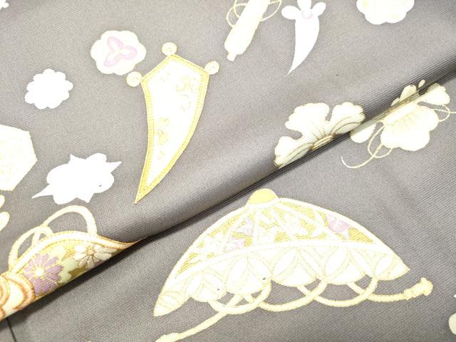 平和屋着物●創業460年・千總 訪問着 駒刺繍 宝尽くし文 金彩 高島屋扱い 正絹 逸品 DAAT1343tw