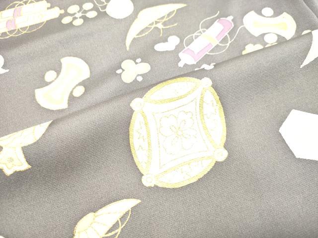 平和屋着物●創業460年・千總 訪問着 駒刺繍 宝尽くし文 金彩 高島屋扱い 正絹 逸品 DAAT1343tw