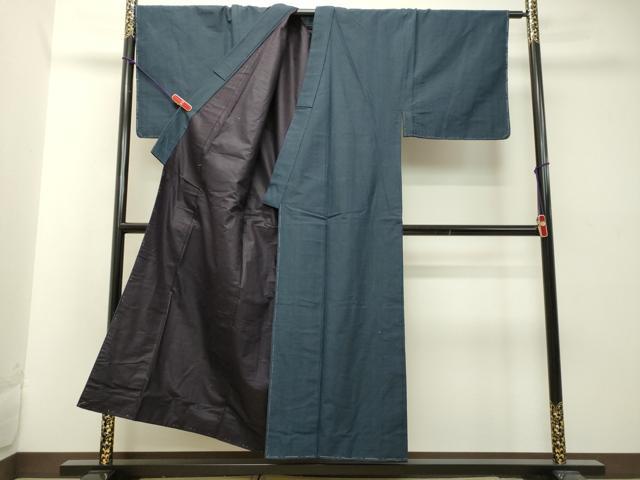 平和屋着物●男性 紬 アンサンブル 褐返色 正絹 逸品 DAAT1347tw