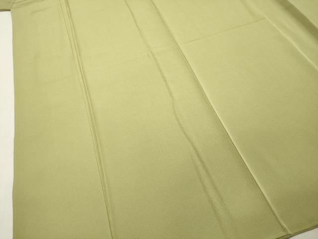 平和屋着物●上質な色無地 抹茶色 正絹 逸品 DAAT1364tw